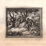 Mercurio e Argo, Metamorfosi di Ovidio, acquaforte del 1676