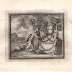 Fetonte e Cigno, Metamorfosi di Ovidio, acquaforte del 1676