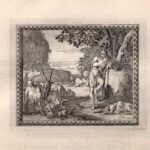 Mercurio e Batto, Metamorfosi di Ovidio, acquaforte del 1676