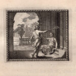 Aglauro tramutata in sasso, Metamorfosi di Ovidio, acquaforte del 1676