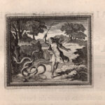 Tiresia tramutato in donna, Metamorfosi di Ovidio, acquaforte del 1676