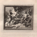 Il Giudizio di Tiresia, Metamorfosi di Ovidio, acquaforte del 1676