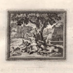 Piramo e Tisbe, Metamorfosi di Ovidio, acquaforte del 1676