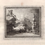 Clizia trasformata in girasole, Metamorfosi di Ovidio, acquaforte del 1676