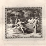 Dafne trasformata in roccia, Metamorfosi di Ovidio, acquaforte del 1676