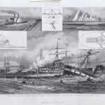 Battaglia navale, Nave e Veliero, 1850