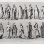 Moda e costumi inglesi tedeschi antichi, 1850