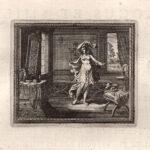 Scython sia maschio che femmina, Metamorfosi di Ovidio, acquaforte del 1676