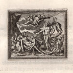 Ino e Melicerte tramutati in dei marini, Metamorfosi di Ovidio, acquaforte del 1676