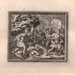 Finea trasformata in roccia, Metamorfosi di Ovidio, acquaforte del 1676