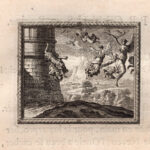 Le Muse trasformate in uccelli, Metamorfosi di Ovidio, acquaforte del 1676