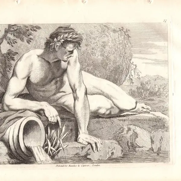 Gerard de Lairesse (1641-1711) principi del disegno nudo maschile XVIII secolo