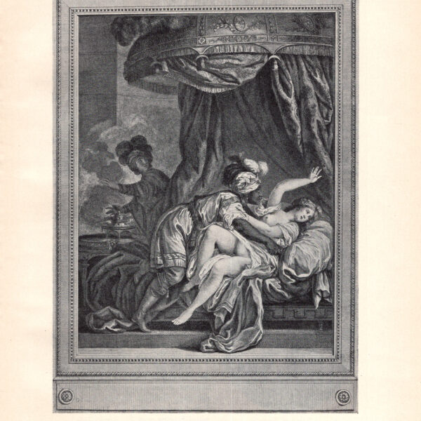 Il re d'Etiopia abusa del suo potere, stampa erotica