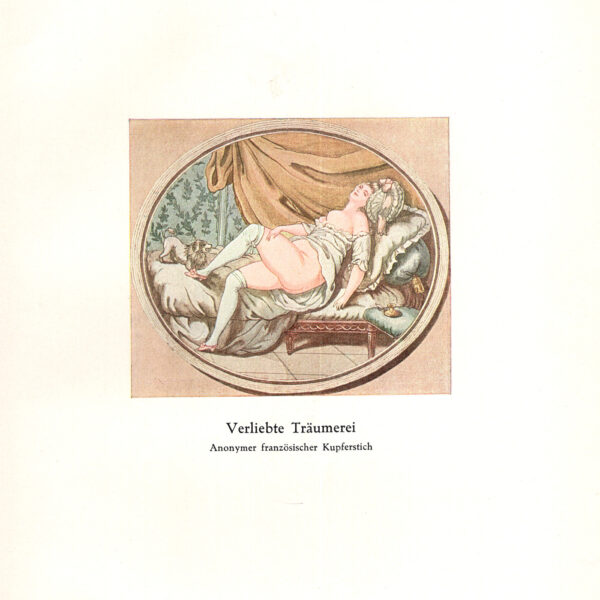 Fantasie amorose, incisione francese anonima, stampa erotica
