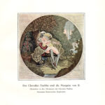 Il cavaliere Faublas e la marchesa di B.  Illustrazione delle avventure del cavaliere Faublas  Incisione francese anonima