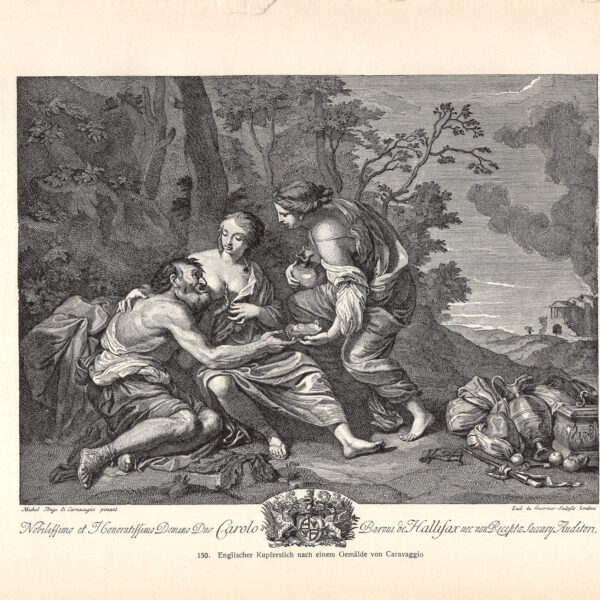 Scena Bucolica da Caravaggio stampa erotica