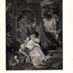 Scena del pastore galante  Dipinto di Adrian van der Werff. Kgl originale. Pinacoteca di Dresda