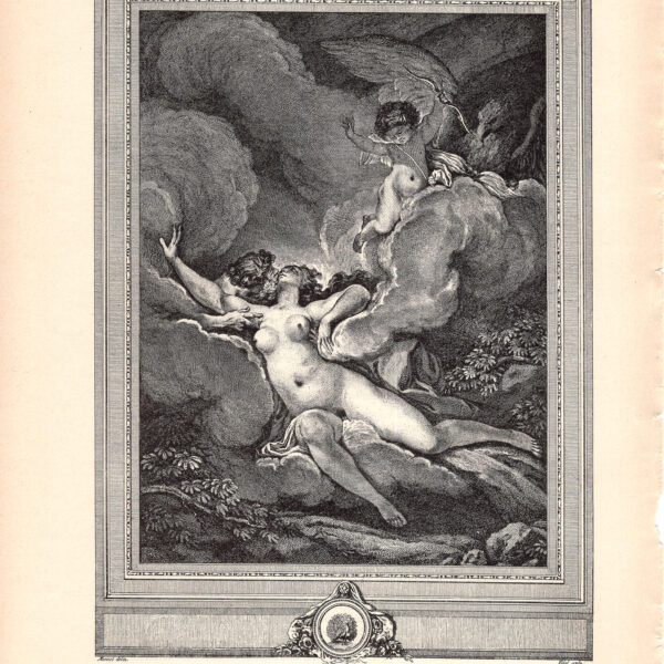 Giove e Io, stampa erotica da Monnet
