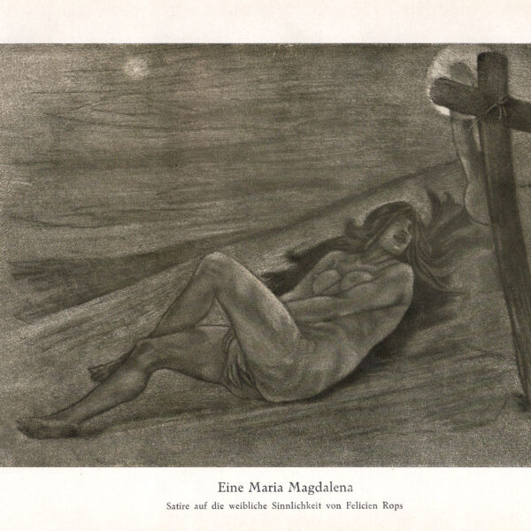 Una Maria Maddalena  Satira sulla sensualità femminile di Felicien Rops