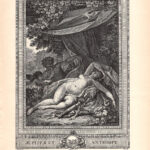 Giove e Antiope, stampa erotica da Monnet