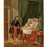 L'abate indiscreto  Dipinto erotico di P. A. Baudouin stampa erotica