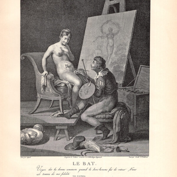 Il Battito (Le Bat), stampa erotica