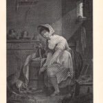 Quello imperturbabile Galante incisione francese stampa erotica