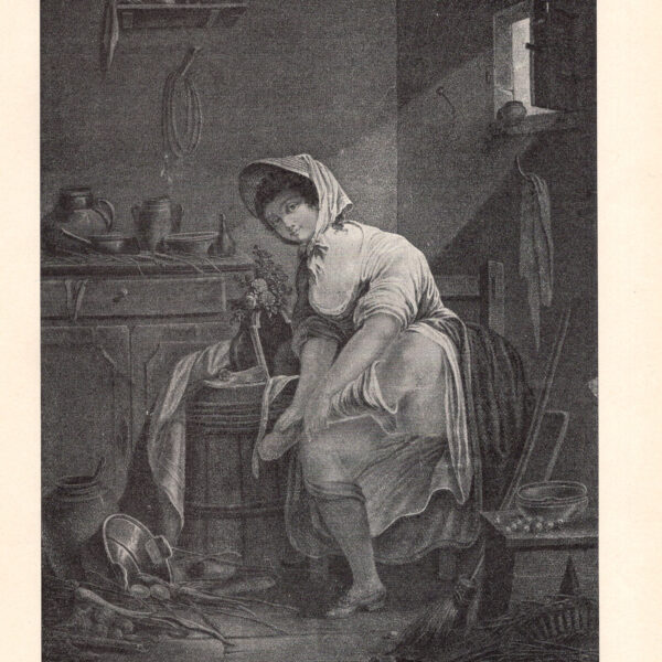 Quello imperturbabile Galante incisione francese stampa erotica