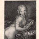 Chi desidera la mia rosa? Incisione su rame di Gallant English stampa erotica