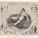Caricatura erotica dei desideri dei vari partiti nel 1848 stampa erotica