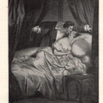 Deveria: La visita del marito. 1832 stampa erotica