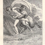 La ninfa violentata. Incisione italiana di Longhi, 1820  stampa erotica