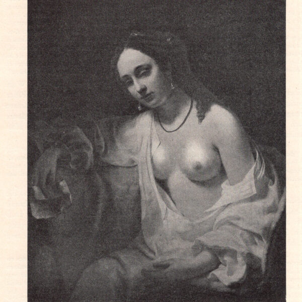 Betsabea. Dipinto di Cornelis Droost. Originale conservato al Louvre stampa erotica