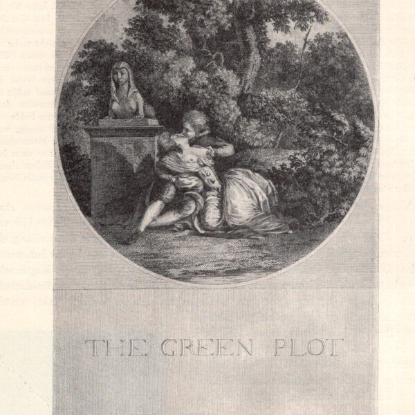 Un nascondiglio accogliente Incisione inglese da un dipinto di Lawrence stampa erotica