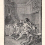 I nuovi sposi. Stampa francese galante di Desrais stampa erotica
