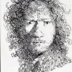 Filippo Mattarozzi Autoritratto accigliato  da Rembrandt 1630 (Falso d'autore)