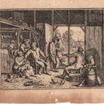 Matthias Scheits (Amburgo, 1630 – 1700), Compagnia di uomini e donne in un fienile.