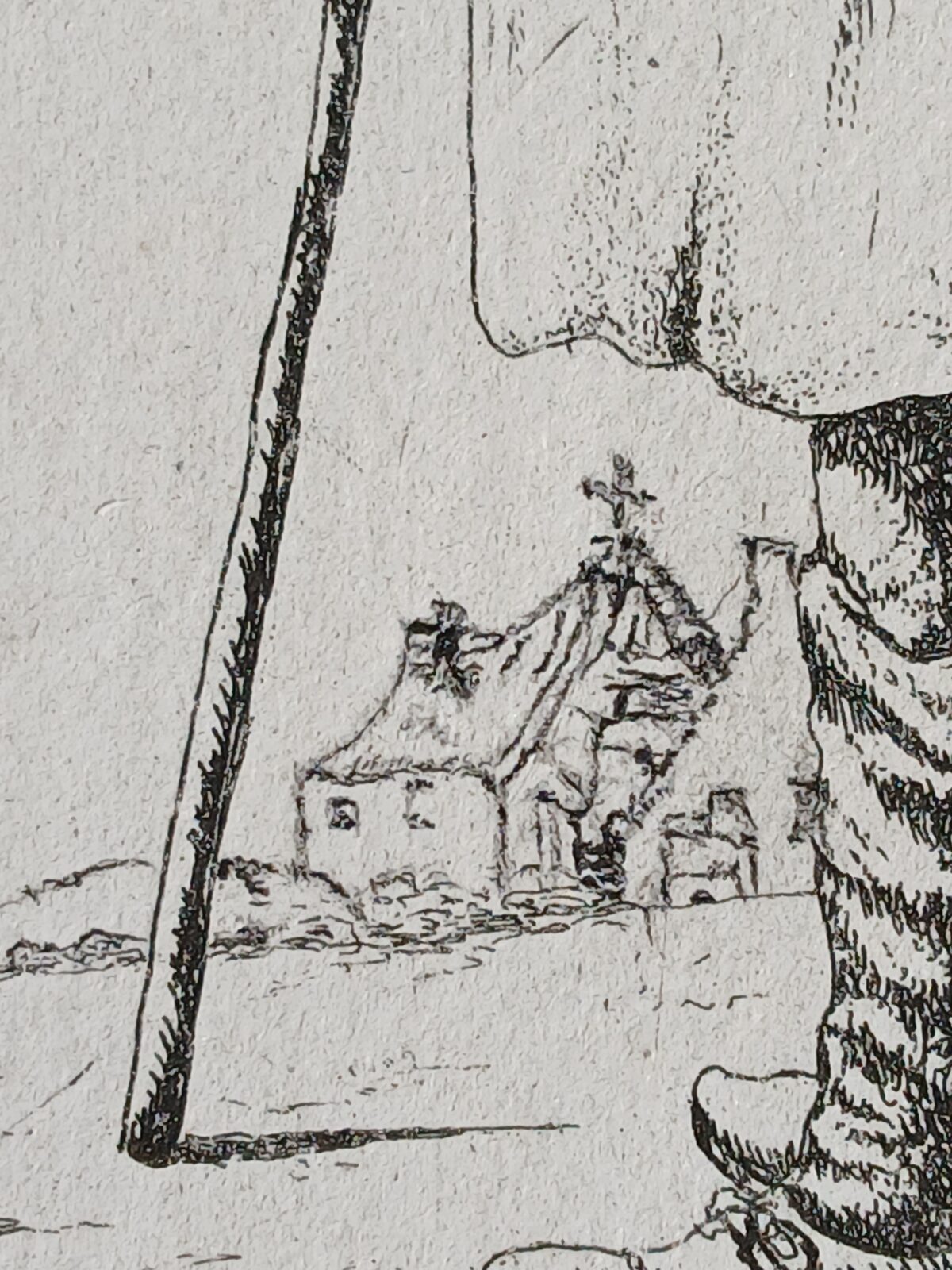 Vecchio con mantello, da Rembrandt, con intervento di F. Mattarozzi – Image 2