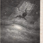 Gustave Dorè - SATANA SI AVVICINA AI CONFINI DELLA TERRA, XIX secolo