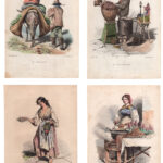 Teodoro Duclere, Usi e costumi di Napoli, 4 acqueforti del 1853