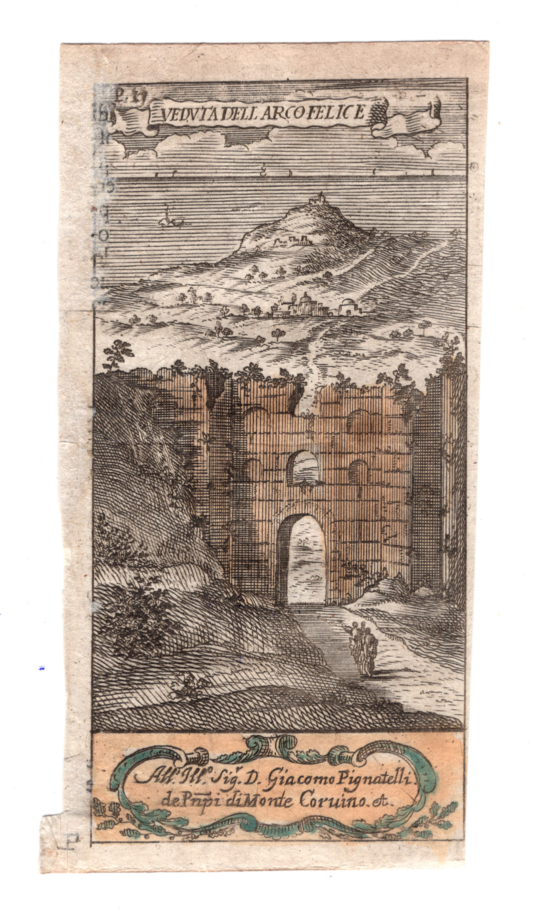 arcofelice Veduta dell'Arco Felice Vecchio, Napoli, 1709 - immagine 1
