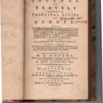Journal of Travels made through the Principal Cities of Europe, 1782