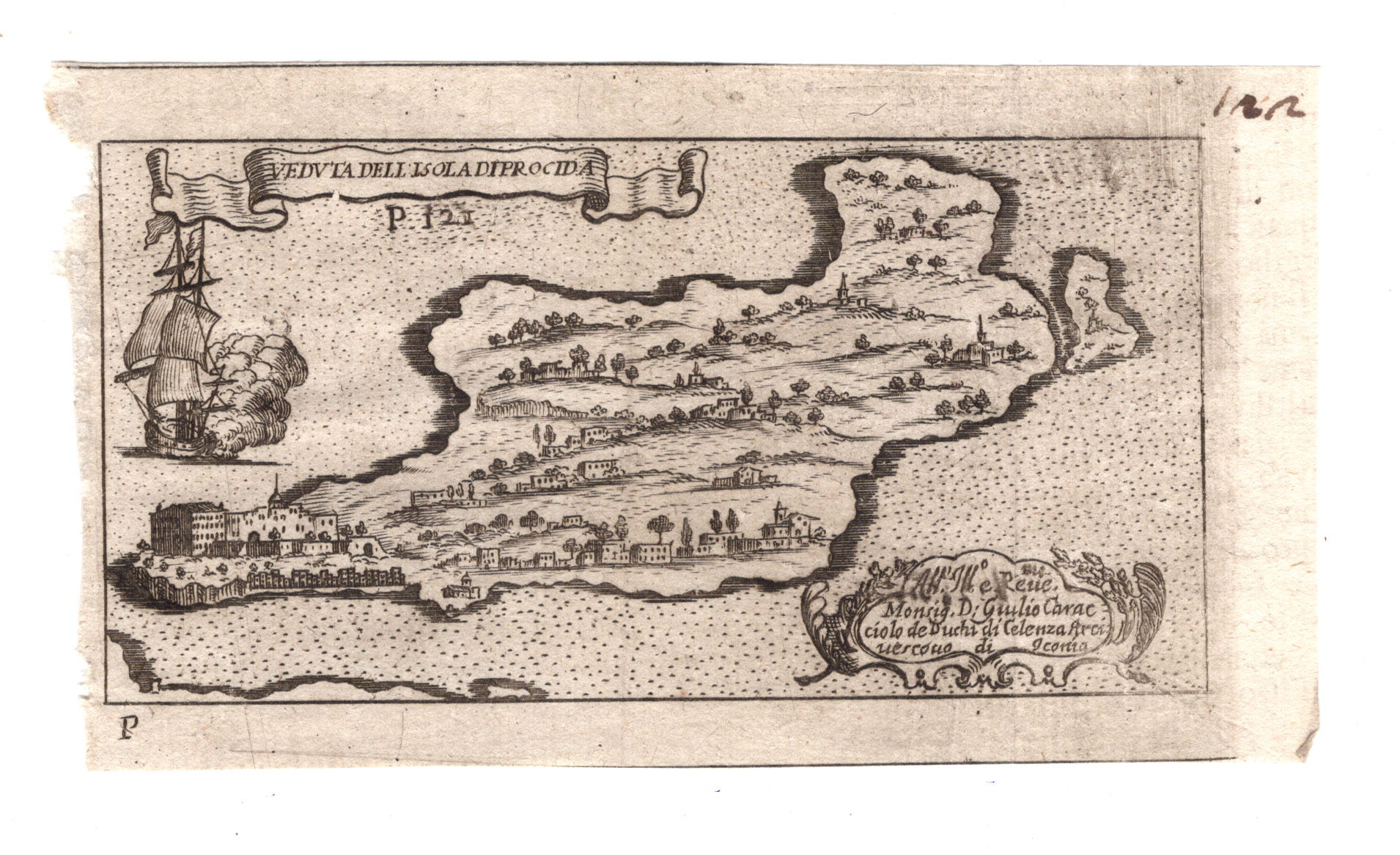 procida Veduta di Procida, Napoli, 1709 - immagine 1