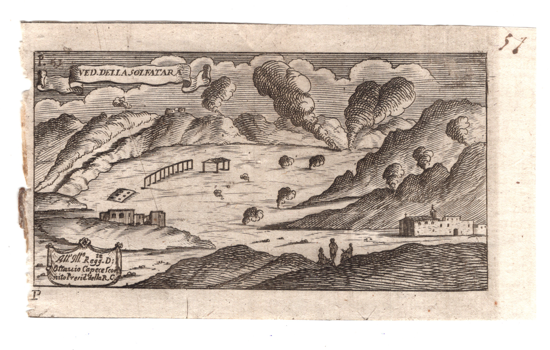 solfatara Veduta della Solfatara di Pozzuoli, 1709 - Image 1