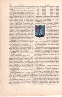 Acireale, stemma civico, acquarellato d'epoca, 1865 - immagine 2